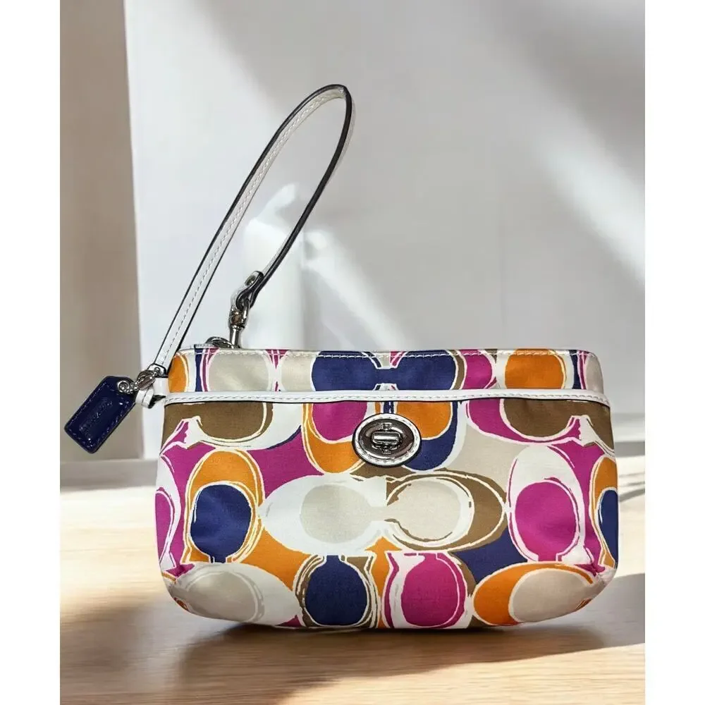 Coach F23299 Park Hand Drawn Scarf Print North/South Tote & Matching Wristlet